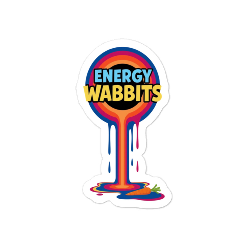 Drippy Energy Wabbits Kiss-cut vinyl decals